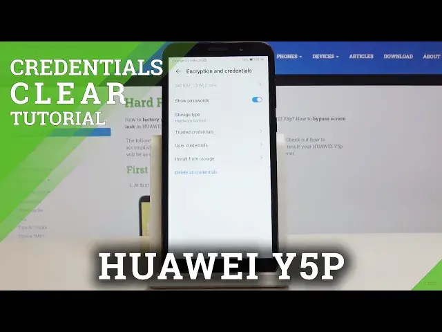 'Video thumbnail for How to Remove All Certificates in Huawei Y5P - Clear Credentials'