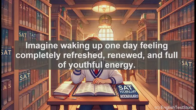 Video thumbnail for 5000 Must Know SAT Vocabulary - Rejuvenescence: The Art of Becoming Young Again