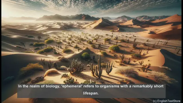 Video thumbnail for Ephemeral in biology - meaning, definition and examples