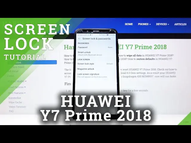 Video thumbnail for How to Change Lock Method in Huawei Y7 Prime 2018 - Set Up Screen Protection