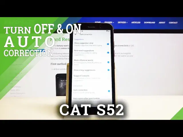 Video thumbnail for How to Enter Text Correction Options in CAT S52 – Autocorrection