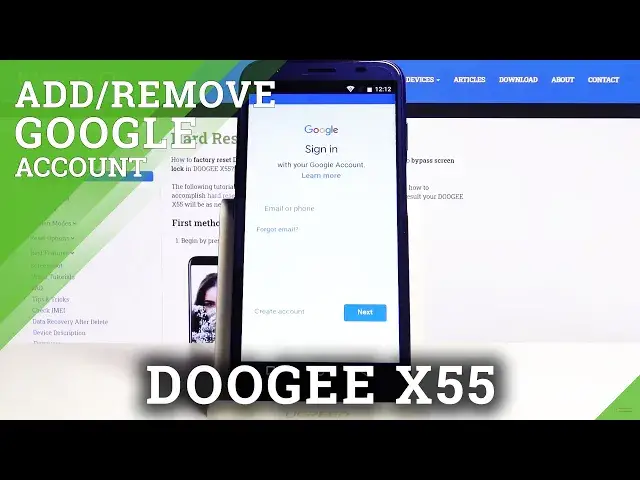 Video thumbnail for How to Add & Delete Google Account in DOOGEE X55 - Manage Google Accounts