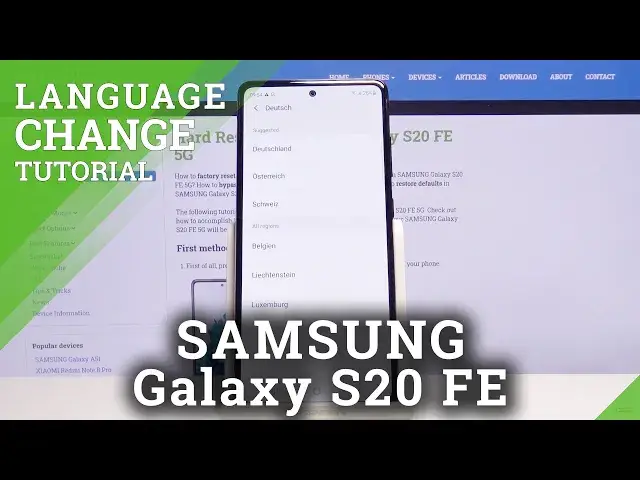 'Video thumbnail for How to Change Language on SAMSUNG Galaxy S20 FE 5G – Set Up Samsung Language'