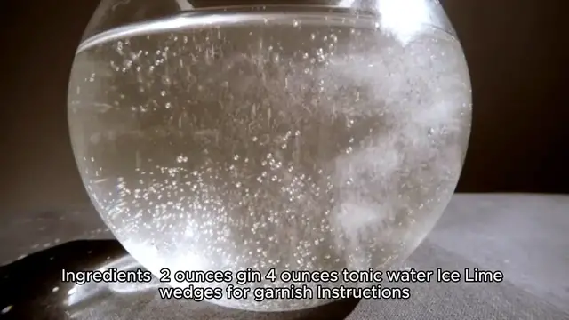 Video thumbnail for Gin and tonic recipe