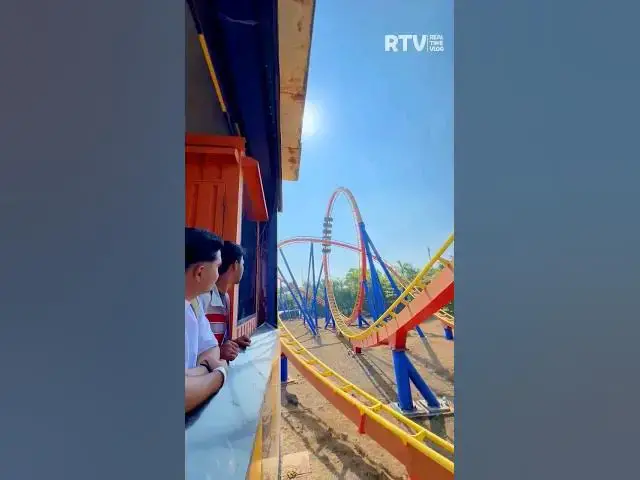 Video thumbnail for Roller Coaster 🎢 Ride #shorts #rollercoaster #nitro