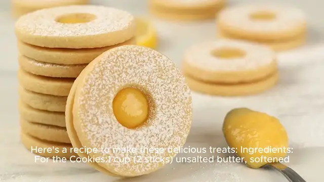 Video thumbnail for Lemon Curd Cookies