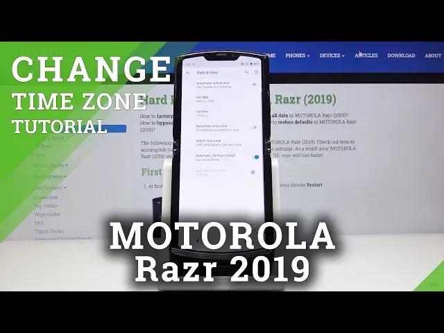 'Video thumbnail for How to Change Date & Time in MOTOROLA Razr (2019) – Time Settings'