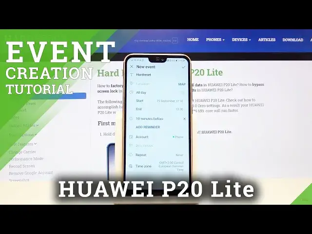 'Video thumbnail for How to Add Event to Calendar in HUAWEI P20 Lite – HUAWEI Event Creation'
