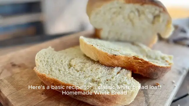 Video thumbnail for Homemade bread recipe
