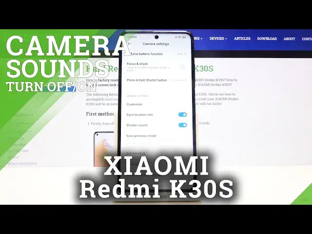 'Video thumbnail for How to Turn Off Camera Shutter Sounds in XIAOMI Redmi K30s – Disable Camera Sounds'