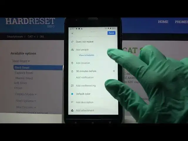 'Video thumbnail for How to Add Event to Calendar in CAT S61?'