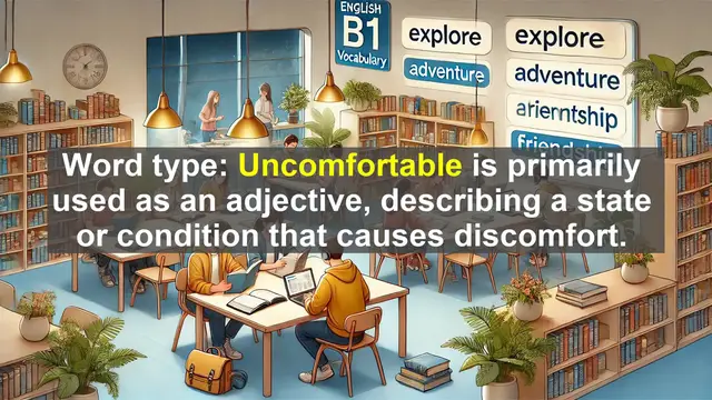 Video thumbnail for 2500 Must Know CEFR B1 Vocabulary - Understanding 'Uncomfortable': Meaning, Usage, and Common Mistakes
