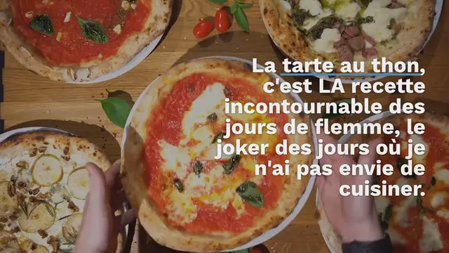 Video thumbnail for Tarte au thon et à la tomate, facile à préparer