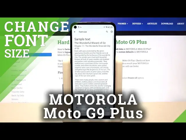 'Video thumbnail for How to Change Size of Font in Motorola Moto G9 Plus – Set Up Text Size'