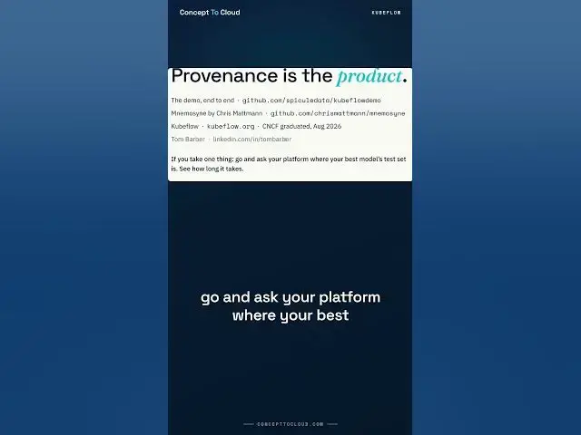 Video thumbnail for Ask Your Platform Where the Test Set Is