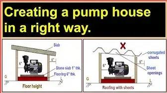 'Video thumbnail for How to construct a mini pump house for building./Creating a pump house in the right way.'