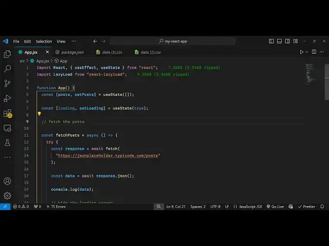 Video thumbnail for Build a React.js Lazy Loading App with Dynamic Data From API for SEO Using react-lazyload Library