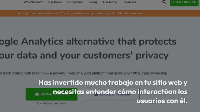 Video thumbnail for Matomo vs Google Analytics: Explorando y Comparando ambas Plataformas