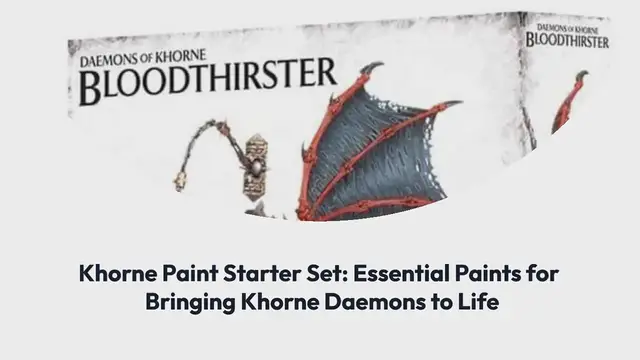 Video thumbnail for Khorne Paint Starter Set: Must Have Amazing Paints for Bringing Khorne Daemons to Life In the 40k Universe