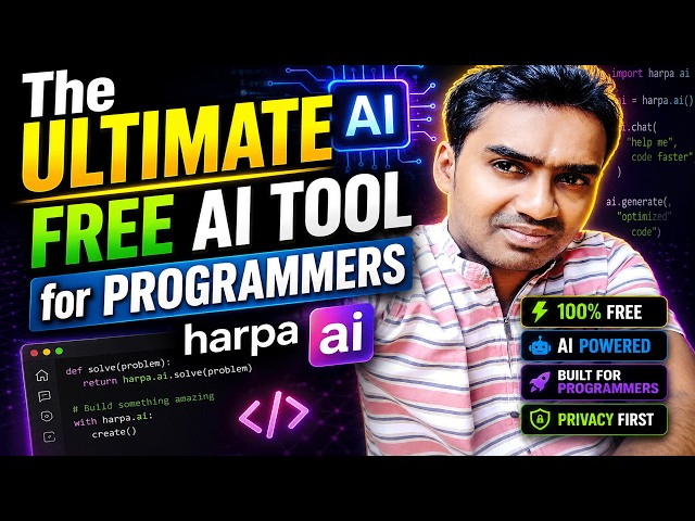 Video thumbnail for The Ultimate Free AI Tool for programmers  Harpa AI