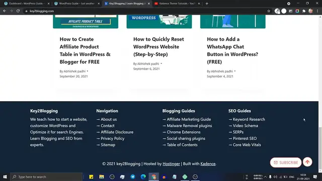 'Video thumbnail for How To Add Custom Footer in WordPress for FREE _ (Using Gutenberg editor)'