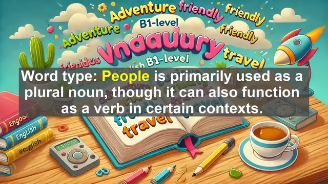 Video thumbnail for 2500 Must Know CEFR B1 Vocabulary - Understanding the Word 'People': A Comprehensive Guide