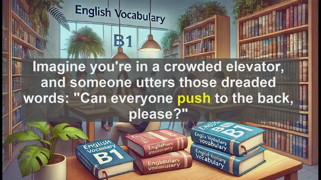 Video thumbnail for 2500 Must Know CEFR B1 Vocabulary - The Many Facets of 'Push': From Elevators to Idioms