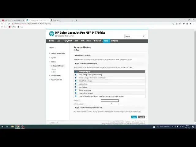 Video thumbnail for How to back up settings on Hp Color LaserJet Pro / Back up parameters on Hp Color LaserJet Pro