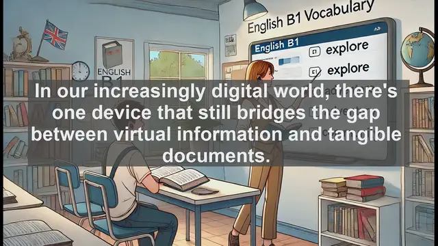 Video thumbnail for 2500 Must Know CEFR B1 Vocabulary - Printer: The Bridge Between Digital and Physical Documents