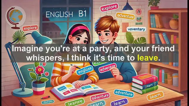 Video thumbnail for 2500 Must Know CEFR B1 Vocabulary - Understanding 'Leave': A Key Word for B1 English Proficiency