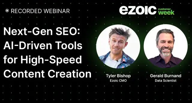 Video thumbnail for Next-Gen SEO: AI-Driven Tools for High-Speed Content Creation | Customer Week 2023 Webinar