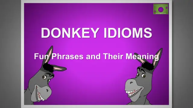 Video thumbnail for Donkey Idioms Explained: Fun Phrases and Their Meanings #1