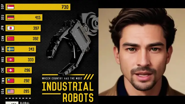 Video thumbnail for Which Countries Have The Most Industrial Robots (2025)