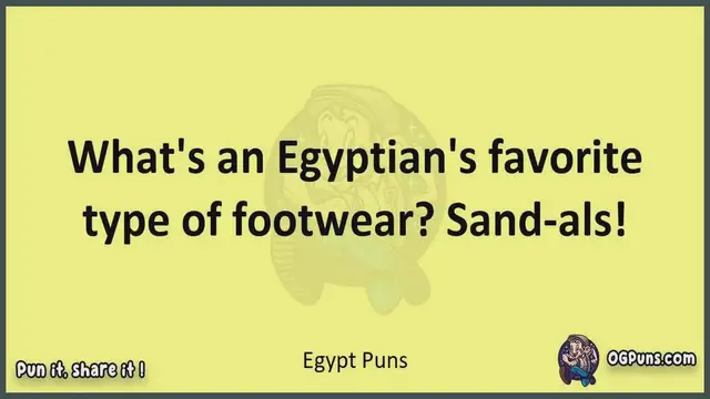 Video thumbnail for Egypt - Jokes, Puns, Wordplays, and Laughter