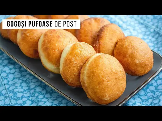 Video thumbnail for Gogoși pufoase de post. Vanilate, aromate și care pot fi umplute cu gem 😉 | Bucate Aromate