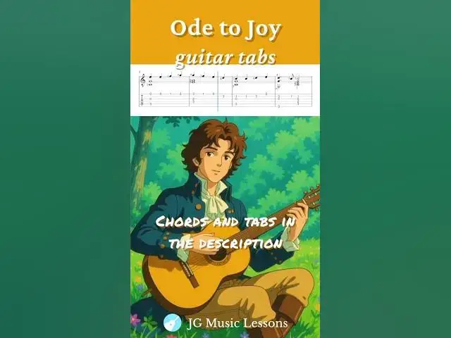 'Video thumbnail for Ode to Joy guitar arrangement tabs 🎸'