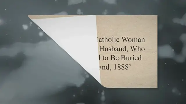 Video thumbnail for ‘The Graves of a Catholic Woman and Her Protestant Husband, Who Were Not Allowed to Be Buried Together, Holland, 1888’