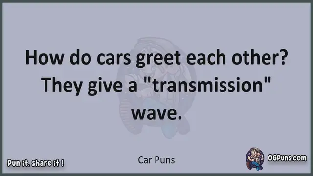 Video thumbnail for Car - Jokes, Puns, Wordplays, and Laughter
