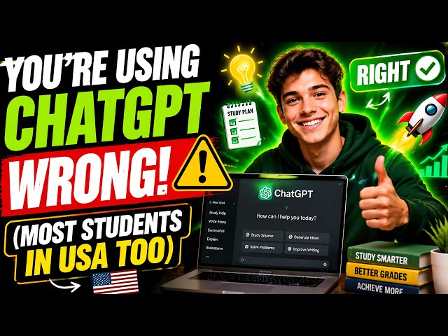 Video thumbnail for YOU’RE USING CHATGPT WRONG! (Most Students in the USA Too)
