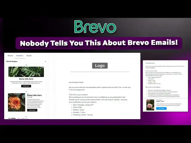 Video thumbnail for Free Email Marketing Tools with Brevo | Full Course Template Creation (Part 2)