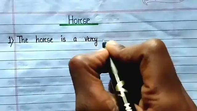 Video thumbnail for 10 Lines on Horse in English ⬆︎