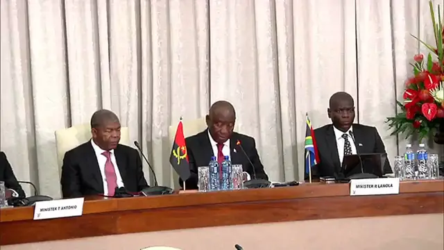 Video thumbnail for Official Talks between President Cyril Ramaphosa and President João Lourenço of Angola