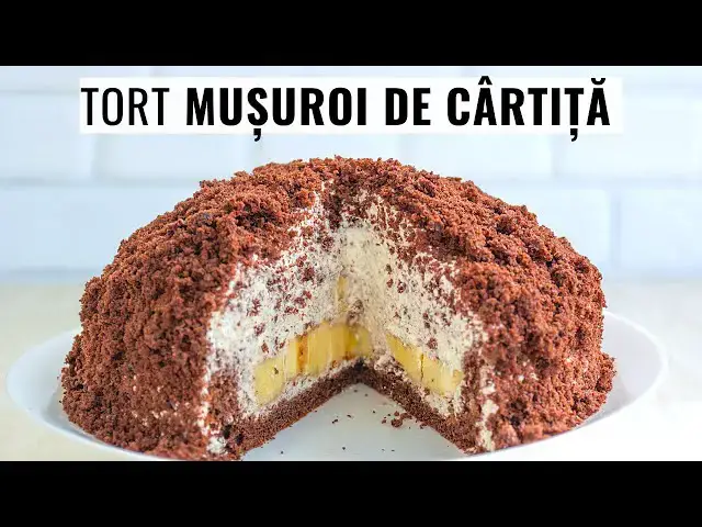 Video thumbnail for 🍌 MUȘUROI DE CÂRTIȚĂ - rețeta de tort cu banane și mascarpone