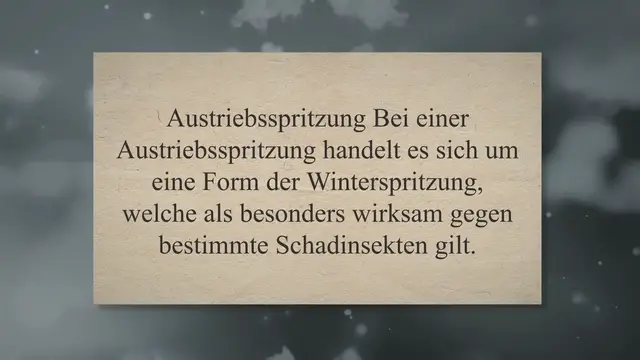 Video thumbnail for Austriebsspritzung