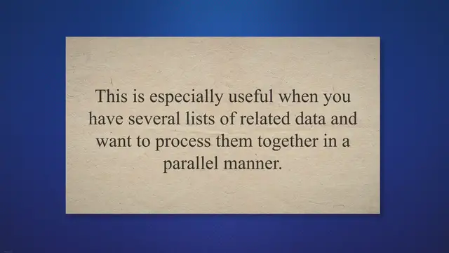 Video thumbnail for How To Zip Three Lists In Python