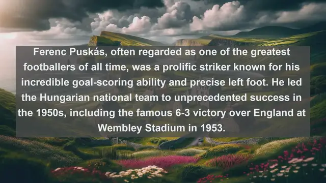 Video thumbnail for Legendary Hungarian Footballers: Top 10 Icons of Hungarian Football