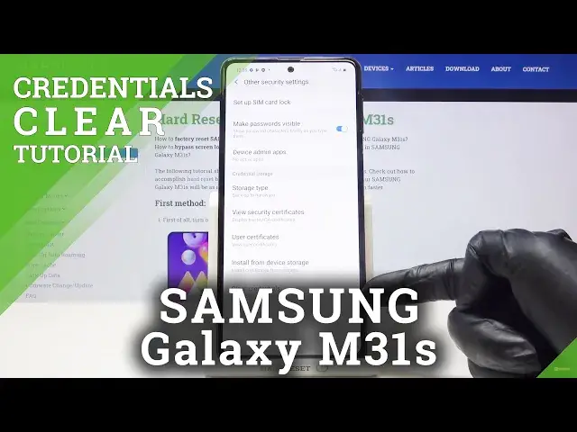 'Video thumbnail for How to Clear Credentials on SAMSUNG Galaxy M31s – Clear Licenses'