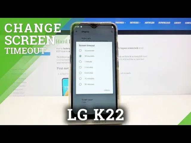 'Video thumbnail for How to Change Screen Timeout in LG K22 – Customize Screen Sleep Time'