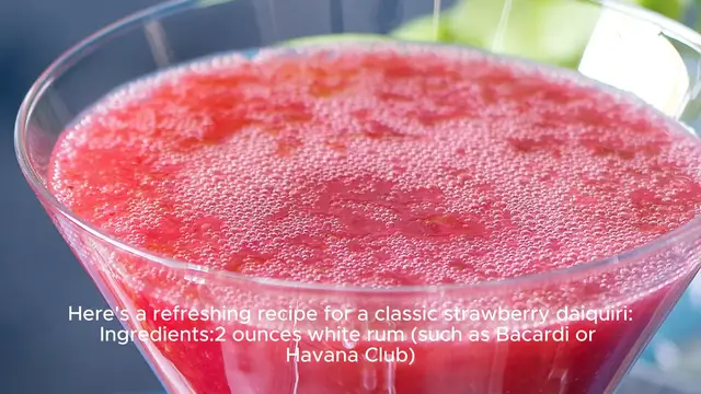 Video thumbnail for Strawberry daiquiri recipe