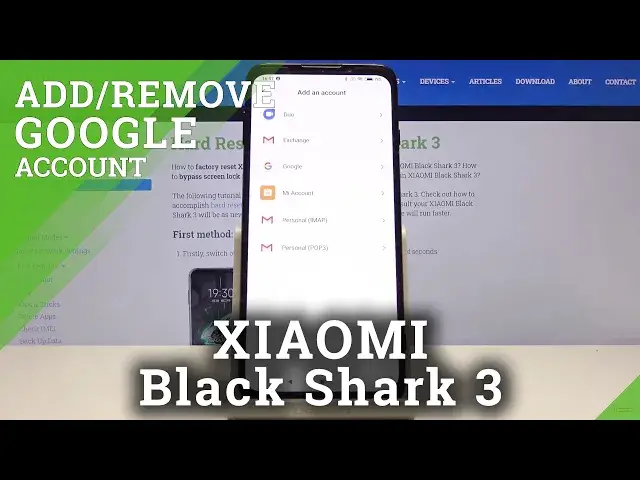 Video thumbnail for How to Add / Remove Google Account in XIAOMI Black Shark 3 – Sign in to Google